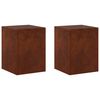 vidaXL Stojan na rastliny 2 pcs Hrdzav&yacute; 30 x 30 x 40 cm