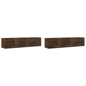 vidaXL N&aacute;stenn&eacute; skrinky 2 ks hned&yacute; dub 75x18x16,5 cm kompozitn&eacute; drevo