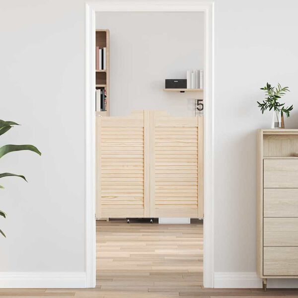 kr&iacute;dlov&eacute; dvere vidaXL s žal&uacute;ziov&yacute;m dizajnom 1 p&aacute;r z mas&iacute;vneho dreva