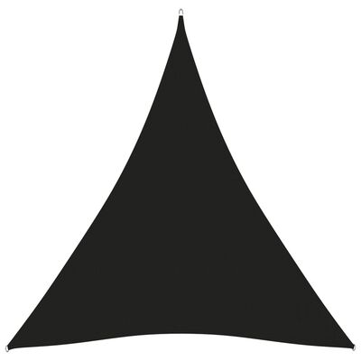 vidaXL Tieniaca plachta oxfordská látka trojuholníková 3x4x4 m čierna