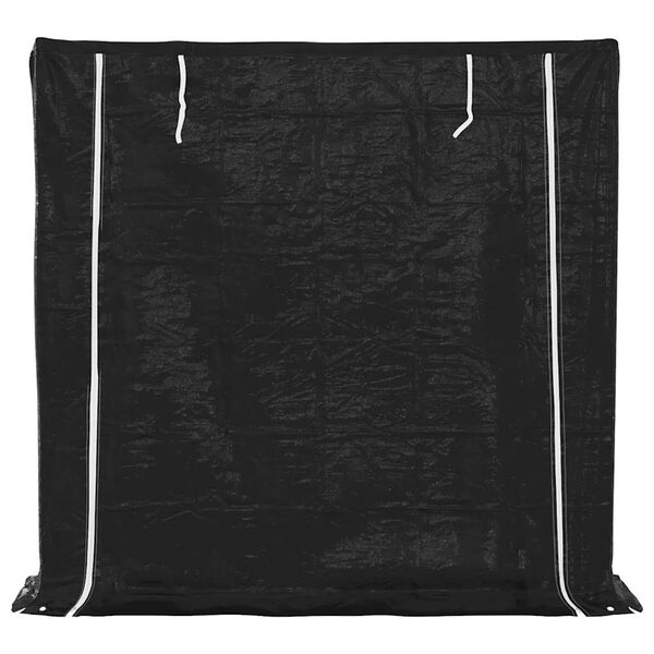 vidaXL Reg&aacute;l na krbov&eacute; drevo s pl&aacute;&scaron;tenkou 200x40x200 cm