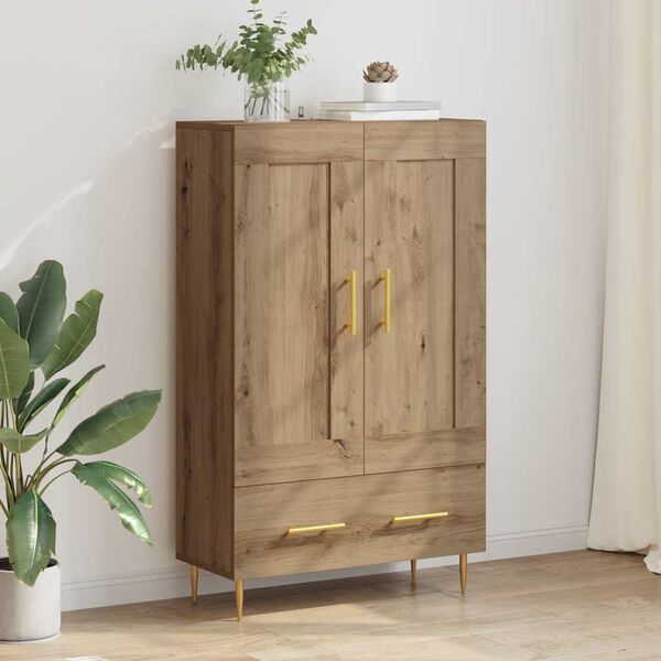 vidaXL Highboard Remeseln&yacute; dub 69,5 x 31 x 115 cm Kompozitn&eacute; drevo