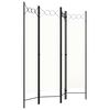 vidaXL Paraván so 4 panelmi, biely 160x180 cm