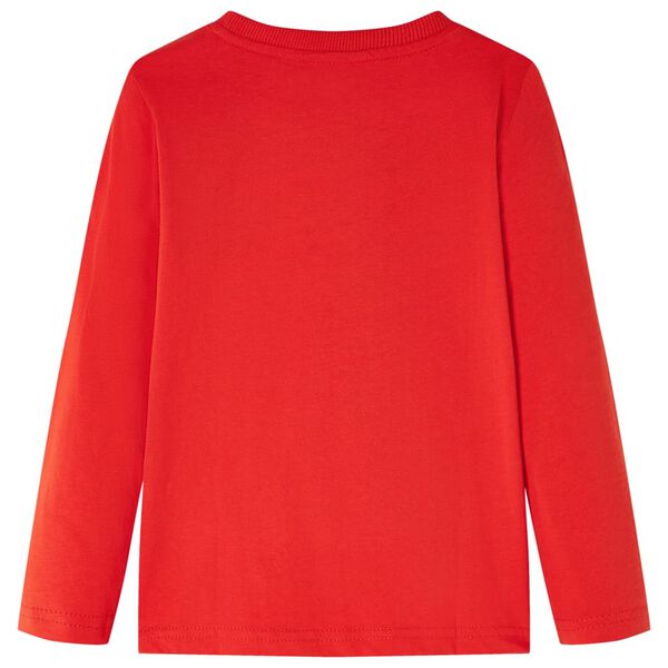 Detské tričko s dlhým rukávom červené 92