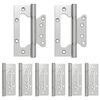 vidaXL P&aacute;nt 8 ks 125 x 78 x 13 mm Strieborn&aacute; Oceľ
