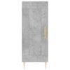 vidaXL Vysok&aacute; skrinka bet&oacute;nov&aacute; siv&aacute; 34,5x34x180 cm spracovan&eacute; drevo
