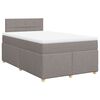 vidaXL Boxspring posteľ s matracom sivohned&yacute; 120x200 cm l&aacute;tka