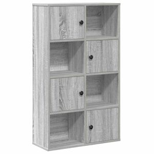 vidaXL Knižnica siv&yacute; dub sonoma 60x24x101,5 cm kompozitn&eacute; drevo