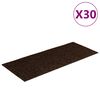 vidaXL Schodov&eacute; rohože, samolepiace, 30 ks, 60x25 cm, hned&eacute;, obdĺžnikov&eacute;
