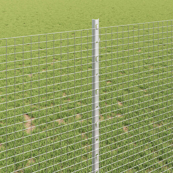 vidaXL Plot a stĺp Strieborná 1 x 25 m Oceľ