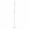 vidaXL Stojan na kab&aacute;ty biely 175 cm pr&aacute;&scaron;kovo lakovan&eacute; železo