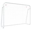 vidaXL Futbalov&aacute; br&aacute;nka so sieťou biela 214x75x152 cm oceľ a polyester