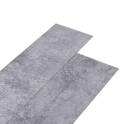 vidaXL Podlahové dosky z PVC 5,02 m² 2 mm, samolepiace, cementovo sivé