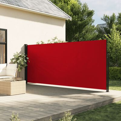 vidaXL Zaťahovacia bočná markíza, červená 160x300 cm