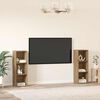 vidaXL Zostava TV skriniek 2 pcs Remeseln&yacute; dub 107 x 35 x 37 cm