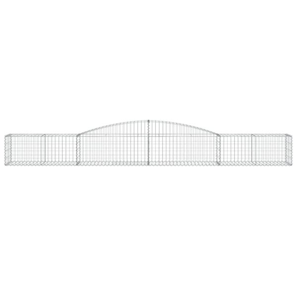 vidaXL Oblúkový gabionový kôš 5 ks 400x50x40/60 cm pozinkované železo