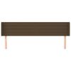 vidaXL Čelo postele so z&aacute;hybmi tmavohend&eacute; 183x16x78/88 cm l&aacute;tka