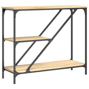 vidaXL Konzolov&yacute; stol&iacute;k dub sonoma 88,5x30x75 cm kompozitn&eacute; drevo