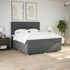 vidaXL Boxspring posteľ s matracom tmavosivá 180x200 cm látka