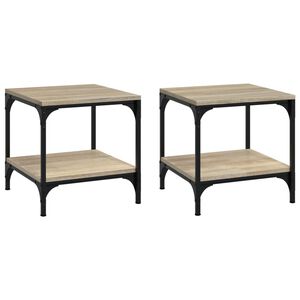 vidaXL Bočn&eacute; stol&iacute;ky 2 ks dub sonoma 40x40x40 spracovan&eacute; drevo