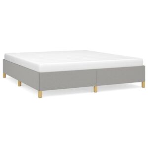 vidaXL Posteľ bez matraca bledosiv&yacute; 180x200 cm l&aacute;tka