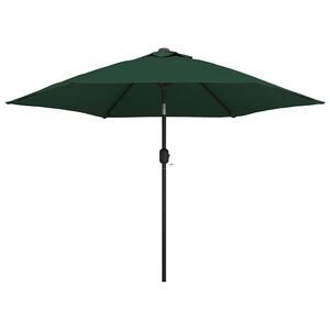 vidaXL Slnečn&iacute;k zelen&yacute;, 3m, oceľov&aacute; tyč