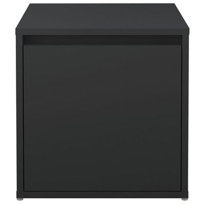 vidaXL Box so zásuvkou čierny 40,5x40x40 cm kompozitné drevo