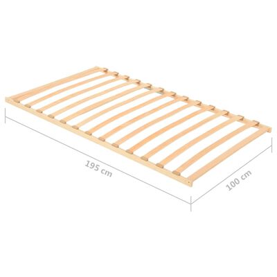 vidaXL Lamelový posteľný rošt s 13 lamelami 100x200 cm