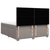 vidaXL Boxspring posteľ s matracom sivohned&yacute; 200x200 cm l&aacute;tka