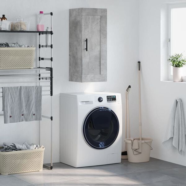 vidaXL N&aacute;stenn&aacute; skrinka bet&oacute;novo siv&aacute; 34,5x34x90 cm kompozitn&eacute; drevo