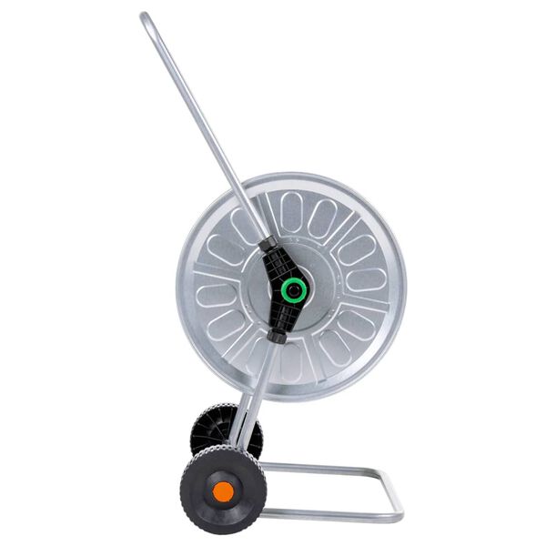 vidaXL Vozík s hadicovým bubnom pre 80 m 1/2" / 50 m 3/4" hadicu oceľ