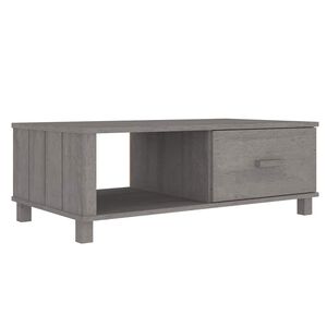 vidaXL Konferenčn&yacute; stol&iacute;k HAMAR, svetlosiv&yacute; 100x55x35 cm, borovica