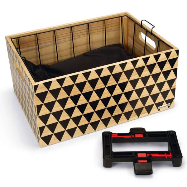 Beeztees Prepravka pre psy na bicykel dreven&aacute; potlač