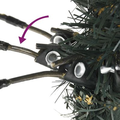 vidaXL Umelý vianočný stromček s podstavcom zelený 150 cm PVC