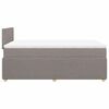 vidaXL Boxspring posteľ s matracom sivohned&yacute; 120x200 cm l&aacute;tka