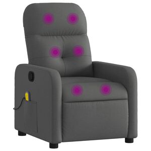 vidaXL Skl&aacute;pacie mas&aacute;žne kancel&aacute;rske kreslo tmavosiv&eacute; l&aacute;tkov&eacute;