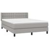 vidaXL Boxspring posteľ s matracom bledosiv&yacute; 140x190 cm l&aacute;tka