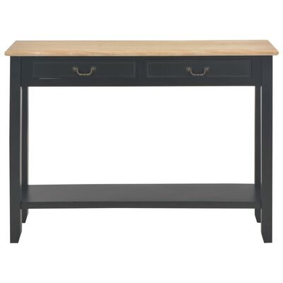 vidaXL Konzolový stolík čierny 110x35x80 cm drevo