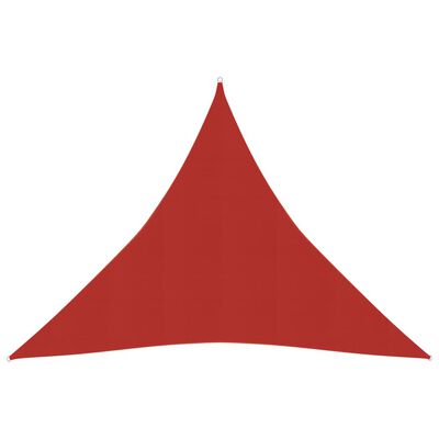 vidaXL Tieniaca plachta 160 g/m² červená 4x4x4 m HDPE