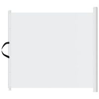 vidaXL Výsuvná bránka pre domáce zvieratá biela 82,5x125 cm