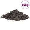 vidaXL Sopečn&eacute; kamene 10 kg čierne 1-2 cm