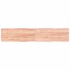 vidaXL Stolov&aacute; doska svetlohned&aacute; 200x40x(2-6)cm o&scaron;etren&yacute; mas&iacute;v hrany