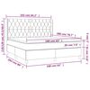 vidaXL Posteľn&yacute; r&aacute;m boxspring s matracom kr&eacute;mov&yacute; 160x200 cm l&aacute;tka