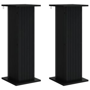 vidaXL Stojan na rastliny 2 ks Čierna 30,5 x 30 x 80,5 cm