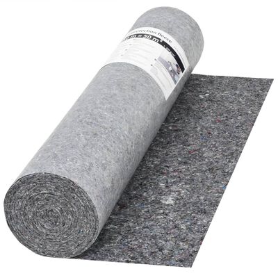 vidaXL Ochranný koberec z flícu, 50 m, 280 g/m², sivý