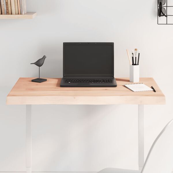 vidaXL Stolová doska 80x40x(2-6) cm neošetrený masív živé hrany