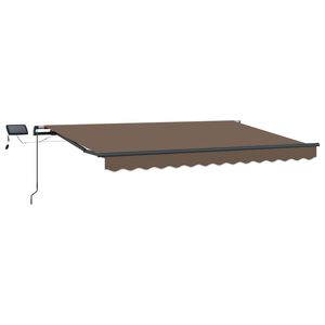 vidaXL Sklopn&aacute; mark&iacute;za Sivohned&aacute; 350 x 250 cm Tkanina a hlin&iacute;k