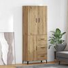 vidaXL Highboard Remeseln&yacute; dub 69,5 x 34 x 180 cm Kompozitn&eacute; drevo