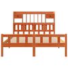 vidaXL Posteľ s knižnicou bez matraca voskov&aacute; 150x200 cm borovica