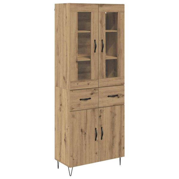 vidaXL Highboard Remeseln&yacute; dub 69,5 x 34 x 90 cm Kompozitn&eacute; drevo